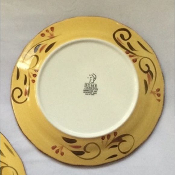 Italian Villa Salad Plate by Home Trends 8 3/4” Round - Picture 2 of 2